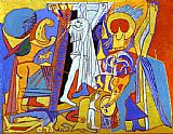 Pablo Picasso Canvas Paintings - Crucifixion